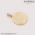 33161 Xuping simple coin gold pendant fashionable import jewelry from China without stone